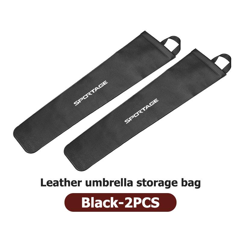 Car Seat Back Leather Umbrella Waterproof Storage Bag Sticker For KIA Sportage Rio K5 K2 Optima Cerato Proceed Venga Sedona ZR9