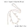 Imitation Pearl Pearl Beads Irregular Baroque Style Multilayer Pearl Chain Choker Dual-use Minimalist Body Chain Beach Vacation