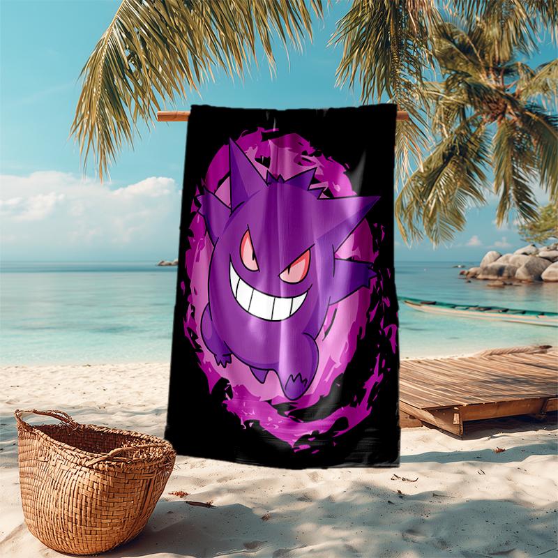 Pokémon beach towel Outdoor camping Beach towel for vacation swim Outdoor pool Absorbent bath towel