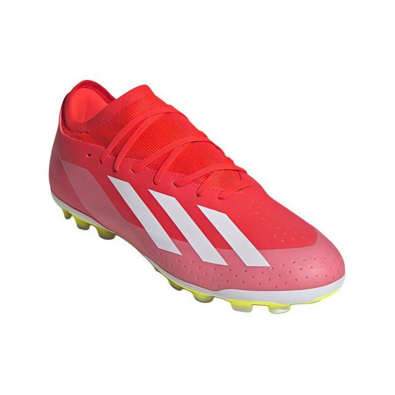 adidas X Crazyfast League Удобные Простые AG (Резиновые короткие шипы) Амортизирующие Прочные Футбольные Бутсы Унисекс Футбольные Бутсы Красные Белые IF0678