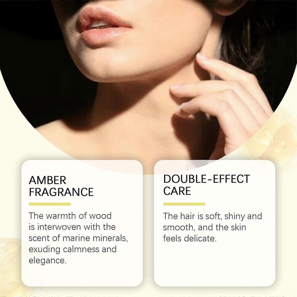 Amber fragrance spray hair and body spray mild dual-use elegant fresh gentle fragrance portable perfume 50ML