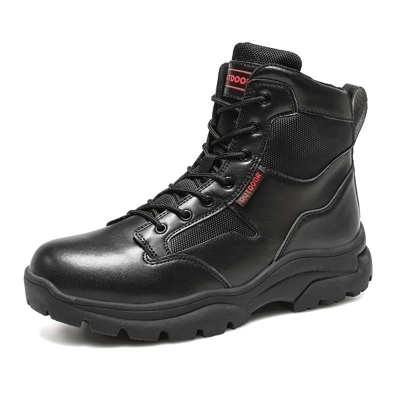 Men's High-top Hiking Boots Outdoor Shoes Military Boots Rubber Sole Large Size39-46