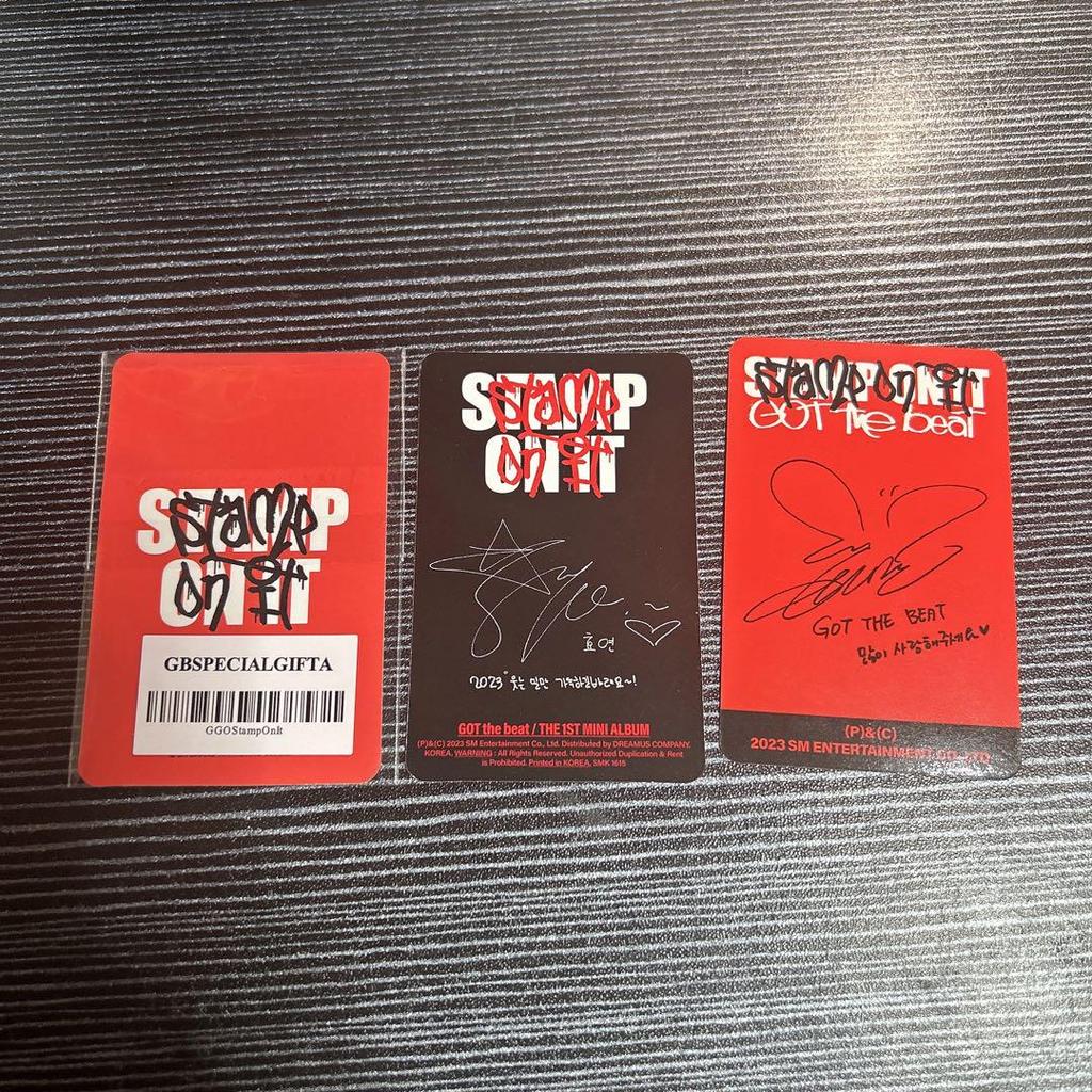 [USED] GOT the Beat Stamp On It Taeyeon Wendy Trading Card
