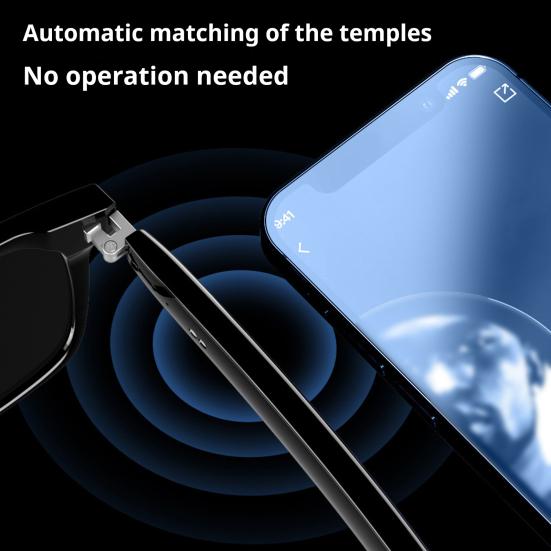 Умные очки с открытым ухом, звук, микрофон, динамик, голосовой помощник, звонки в режиме громкой связи, шумоподавление, мужские, женские, совместимые с Bluetooth, аудио, очки с камерой