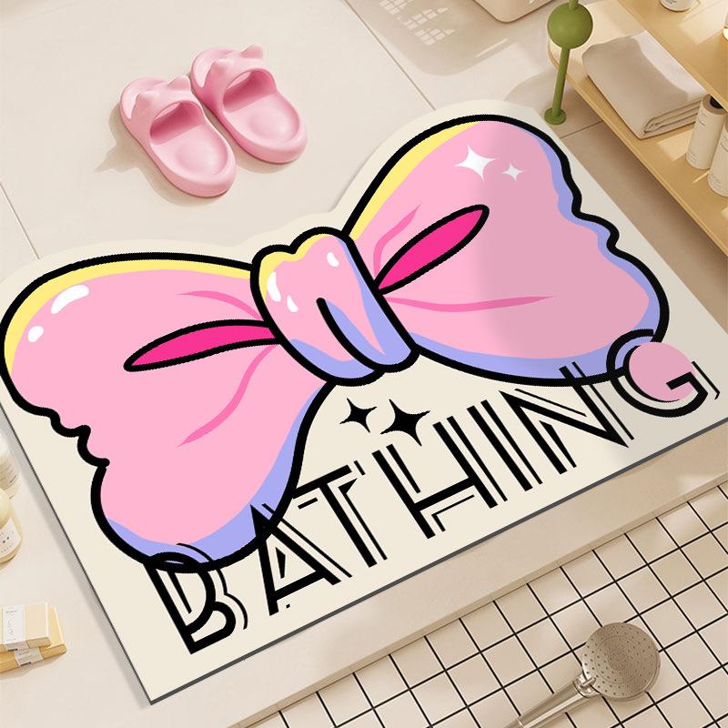 Коврики для пола, впитывающие воду, быстросохнущие коврики для ванной, коврики для ног в дверной проем душа, противоскользящие коврики для ванной комнаты