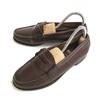 Leather Coin Loafers Brown Size 22.5 Women’s Dress Shoes Japan(USED)