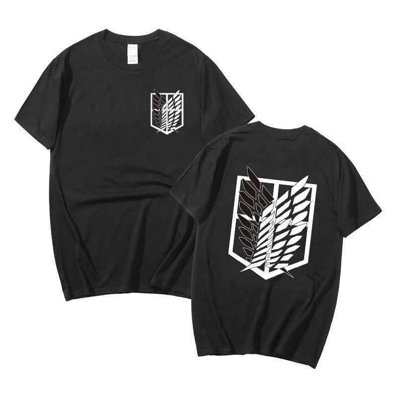Футболка с японским аниме «Скаутинг Легиона», одежда Shingeki No Kyojin, футболка «Атака на Титанов», гигантская футболка с короткими рукавами, женская футболка унисекс