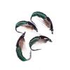 Wifreo 12PCS Fly Fishing Nymph Scud Worm Fly Realistic Aritificial Insect Bait Lures with Hook Size 8 10 12