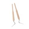 Набор из 2 штук Инструмент для пчеловодства grafting tool Нержавеющая сталь Игла для переноса маток с деревянной ручкой для личинок маток