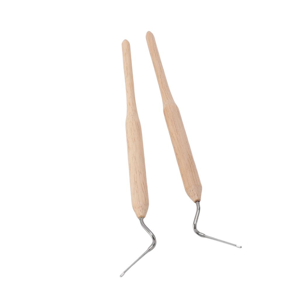 Набор из 2 штук Инструмент для пчеловодства grafting tool Нержавеющая сталь Игла для переноса маток с деревянной ручкой для личинок маток