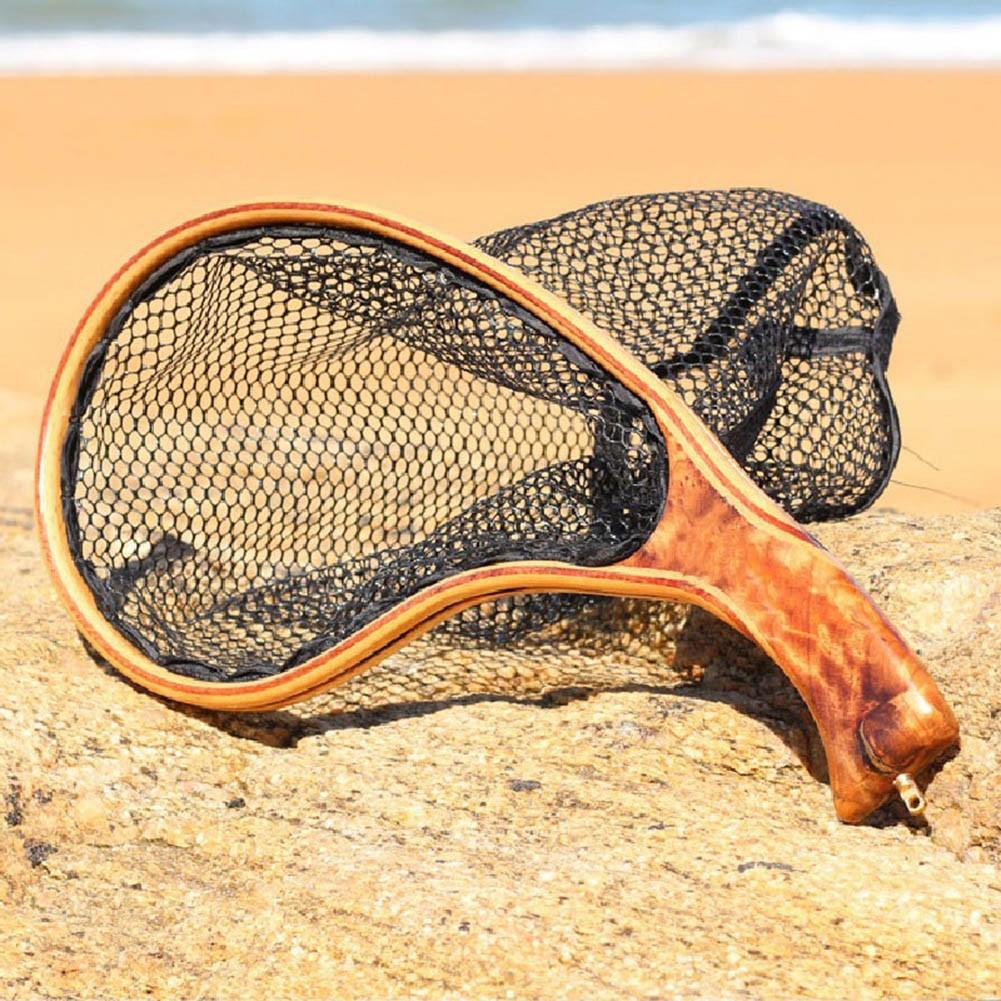 Fishing Net Fly Fishing Net Functional Wood+plastic