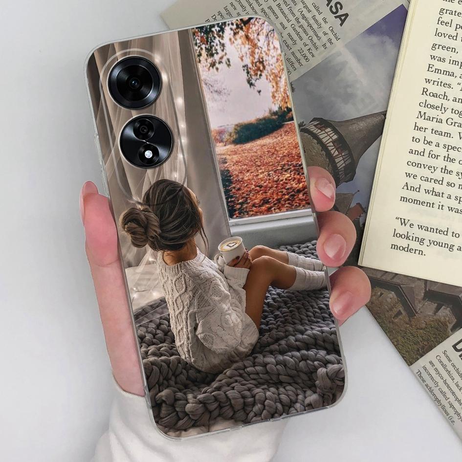 Модный чехол для девочек и мальчиков для OPPO A59 5G A60 4G Realme C61 C63 Reno12 Pro задняя крышка прозрачный силиконовый мягкий ТПУ супер противоударный чехол-бампер для OPPO