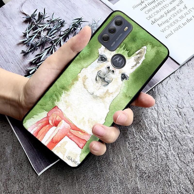 Чехол для телефона Lama Alpacas Animal Edge 20 Edge 20 Lite E7 Power E40 E20 One Action G10 G Play G22 G52 G60 E32 G8