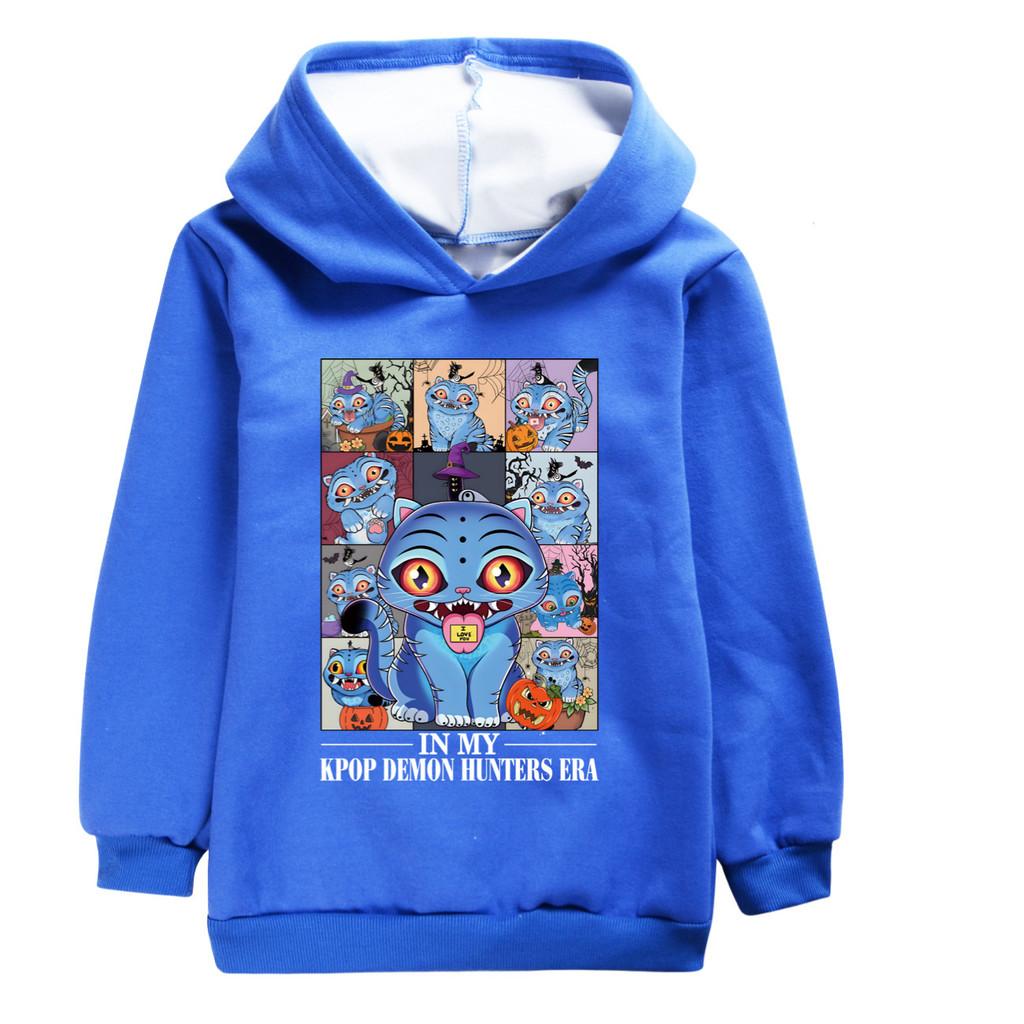 4978 Милый Дерпи K-pop Руми Зои Мира Принт Детский Девочки Длинные Рукава Бархатный Теплый Зимний Худи