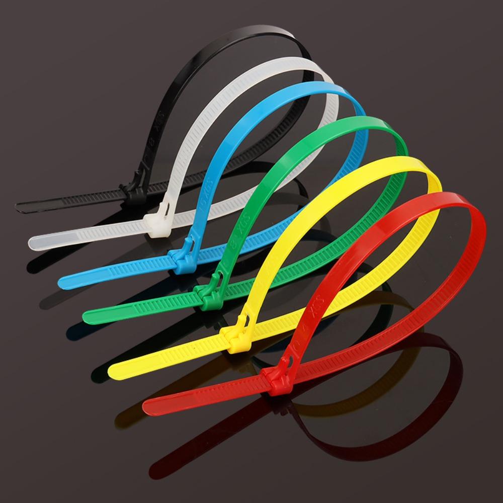 50pcs Loose Slipknot Cable Zip Tie 5*200 Nylon Cable Tie Quality Detachable Bundle