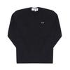 Comme Des Garcons Унисекс Футболка с длинным рукавом Play Черное Сердце Нашивка Ax T120 051