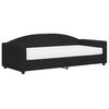 Daybed with Mattress Black 90 x 200 cm Fabric