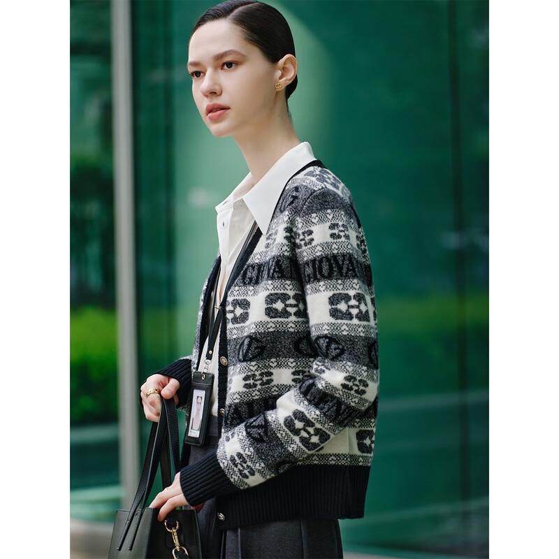 Женский вязаный кардиган из чистой шерсти GIOVANNI VALENTINO