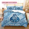 Custom Name Futebol Clube do Porto Pattern Bedding Quilt Set  Home Decoration  Gift (1 * duvet cover + 2 * pillowcase  without core)