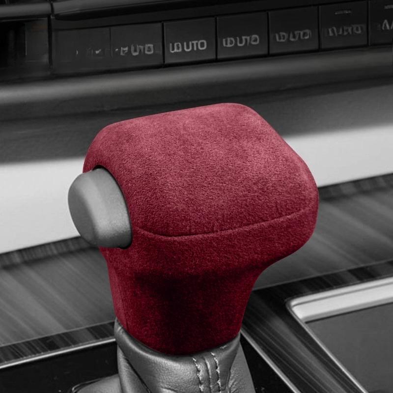 For Toyota Sienna Granvia Suede Gear Shift Knob Cover Wear-resistant Gear Lever Protector Interior Accessories