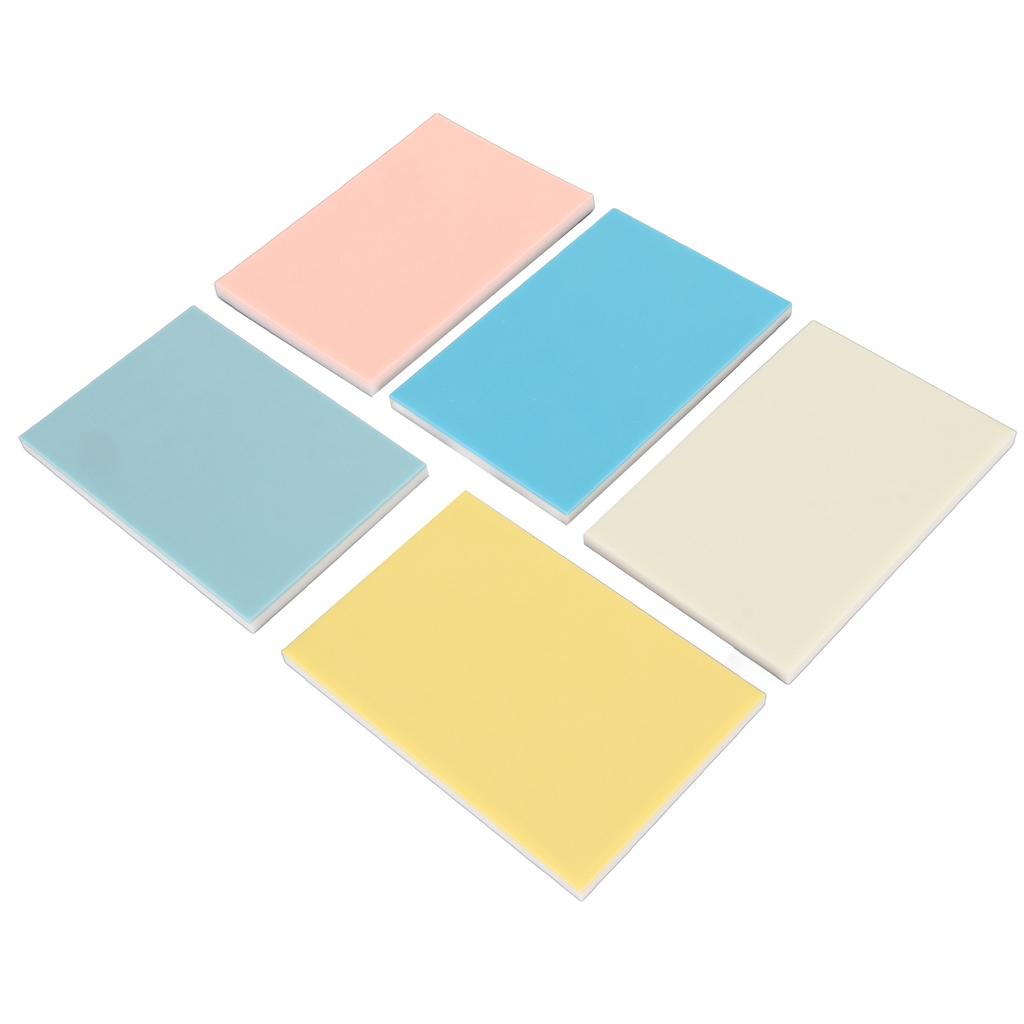 5 шт. блоков для резьбы длиной 5,9 дюйма, шириной 3,9 дюйма, разноцветные двухслойные блоки для резьбы штампов для P