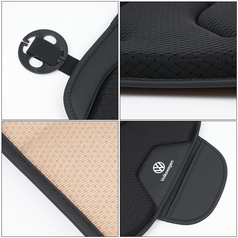 abcd1 Car Seat Cover Breathable Ice Silk Auto Seat Protective Storage Cushion For Volkswagen VW Passat CC Tiguan Polo Scirocco Touareg