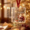 3D Acrylic Christmas Money Jar Hanging Ornament Cash Gift Holder Christmas Tree Decoration Small Gift Container for Graduation Holiday Stocking