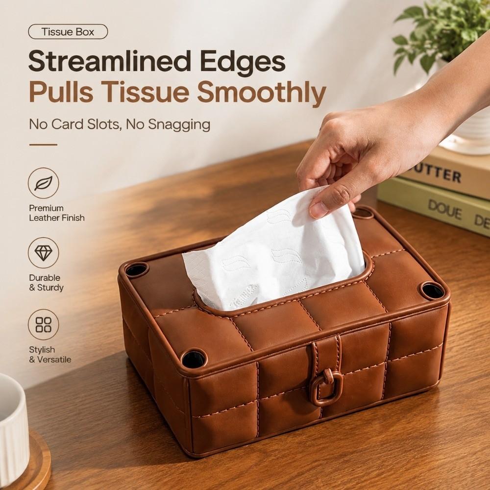 Dust-proof Tissue Box Holder Creative Paper Holder Simple Fashion Facial Tissue Box  for Hotel