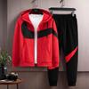 Korean Style Trendy Two-Piece Sportswear: Men's and Women's Casual Sweatshirt and Leggings