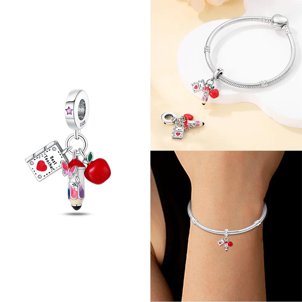 Exquisite Charms Copper Original Yellow Sunflowers Coconut Trees Roses Beads Fit Bracelet Women Jewelry Necklace Diy Gifts