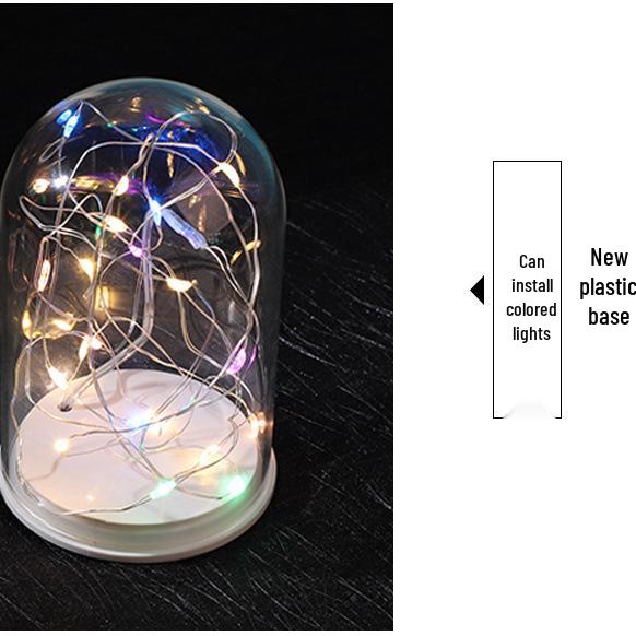 Дисплей для грецких орехов Вэньвань, тыквы и косточек оливы с бамбуковым основанием и стеклянным колпаком высокой прозрачности