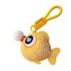 PU Reduce Pressure Keyring Macaron Color Fish Keyring Bubble Blowing Fish Keychain  Car Keyring