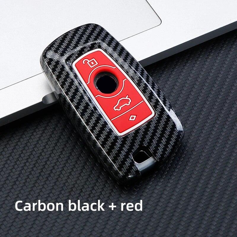Чехол для дистанционного ключа автомобиля из АБС-пластика из углеродного волокна для BMW F10 F20 F30 1 3 5 7 серии X1 X3 X5 X6 F15 F16 F34 F07 F18 протектор