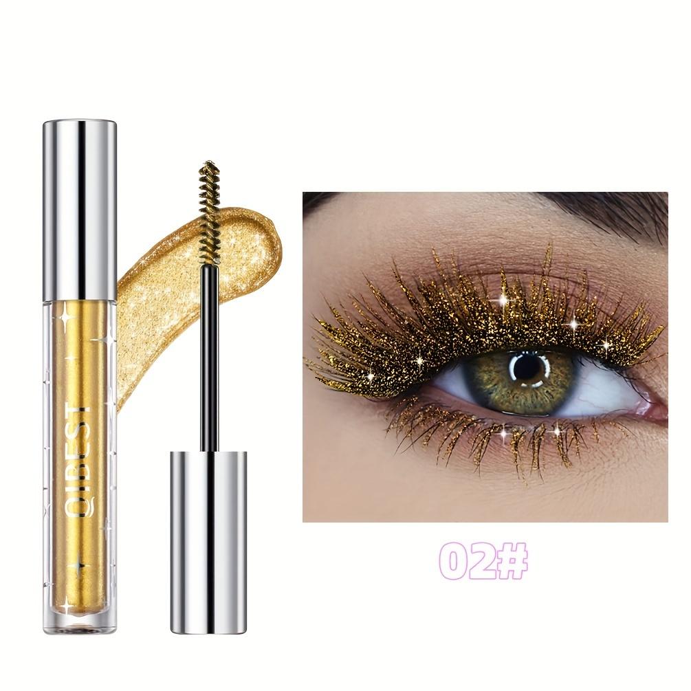 1pc Glitter Diamond Mascara Sparkly Snowflake Waterproof Smudge-proof Eyelash Makeup For Music Festival