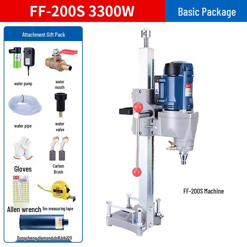 Diamond Core Drill for Concrete AC Vent Openings - Light-Duty Benchtop High-Power Machine