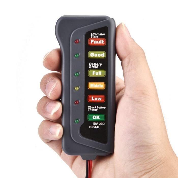 Тестер автомобильного аккумулятора 12 В, тестер зарядки аккумулятора мотоцикла 12 В, проверка запуска генератора,399