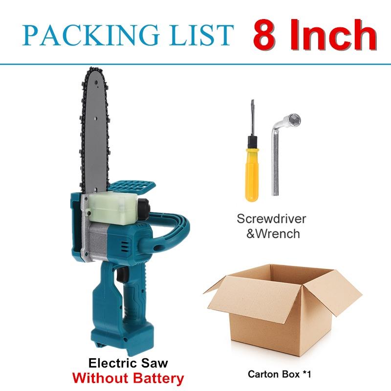 2000 Вт 8-дюймовая аккумуляторная электрическая пила, кронштейн для бензопилы, бесщеточный станок для резки древесины, электроинструменты без аккумулятора