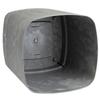 Donica Z Podstawką Cubi Recykling Szary Beton 19X19 Cm