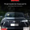 Black Warrior Smoked Headlight & Center Pillar Film for 25 Toyota Alphard Models - TPU Gloss Black