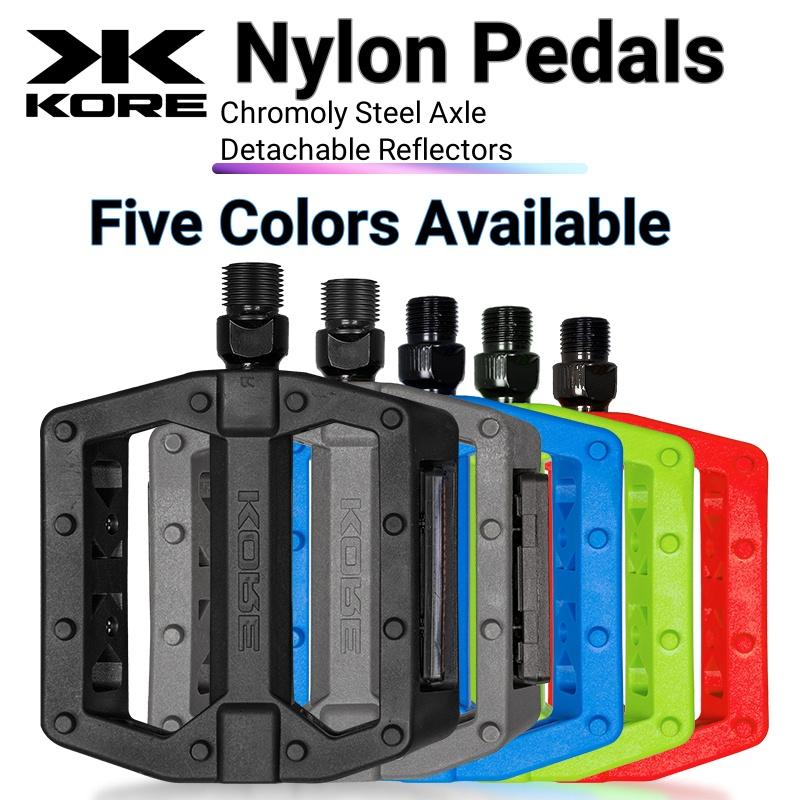 Bicycle Pedals Ultralight Non-slip Nylon Waterproof Footrest Road BMX MTB Road Flat Platform Bike For 14mm Road Bicycle MTB Part 6