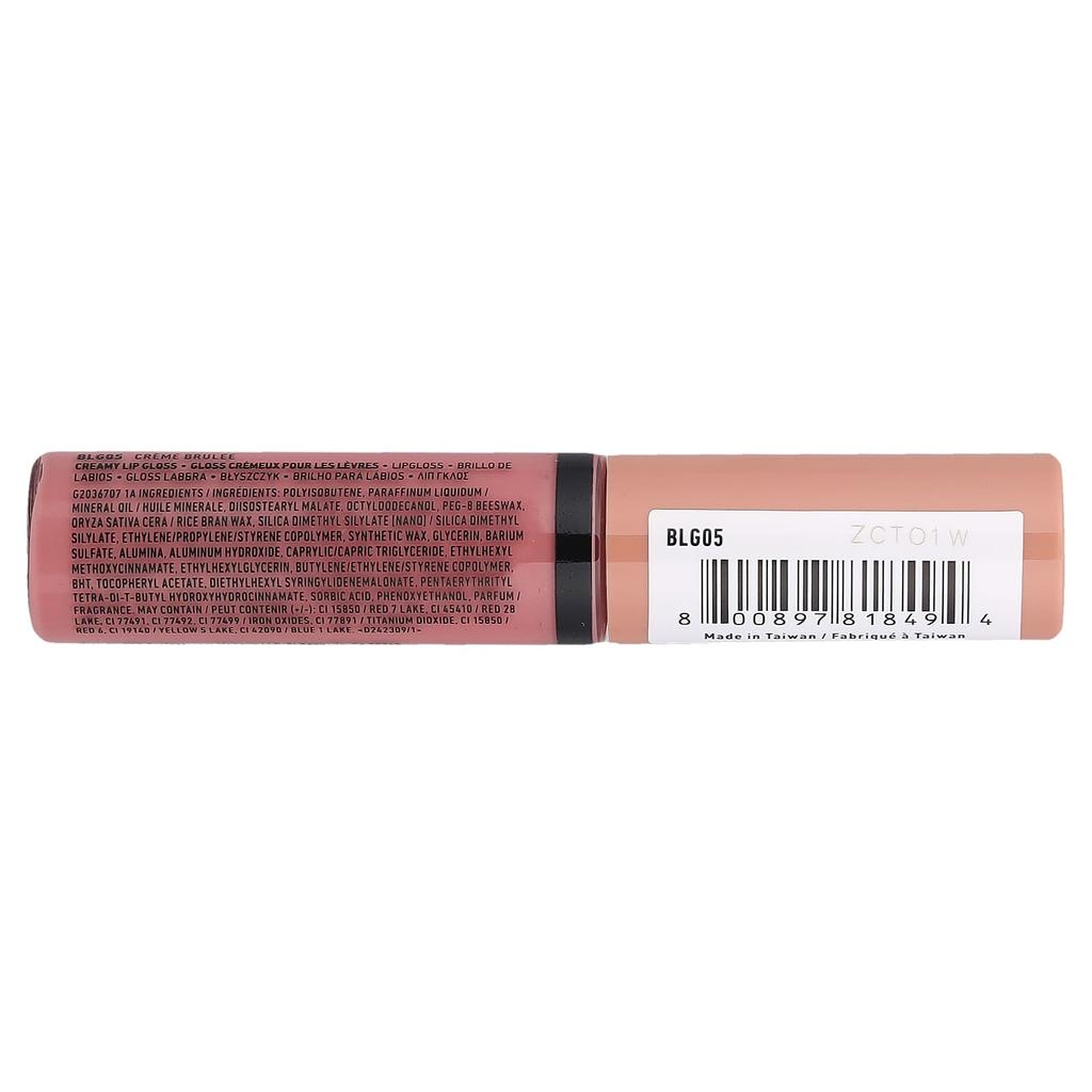 NYX PROFESSIONAL MAKEUP Butter Gloss, Lip Gloss, 05 Crème Brûlée, 8ml (0.27fl Oz)