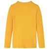 Children's Long-sleeved Ribbed Knit T-shirt 4 Colors and 5 Sizes Available