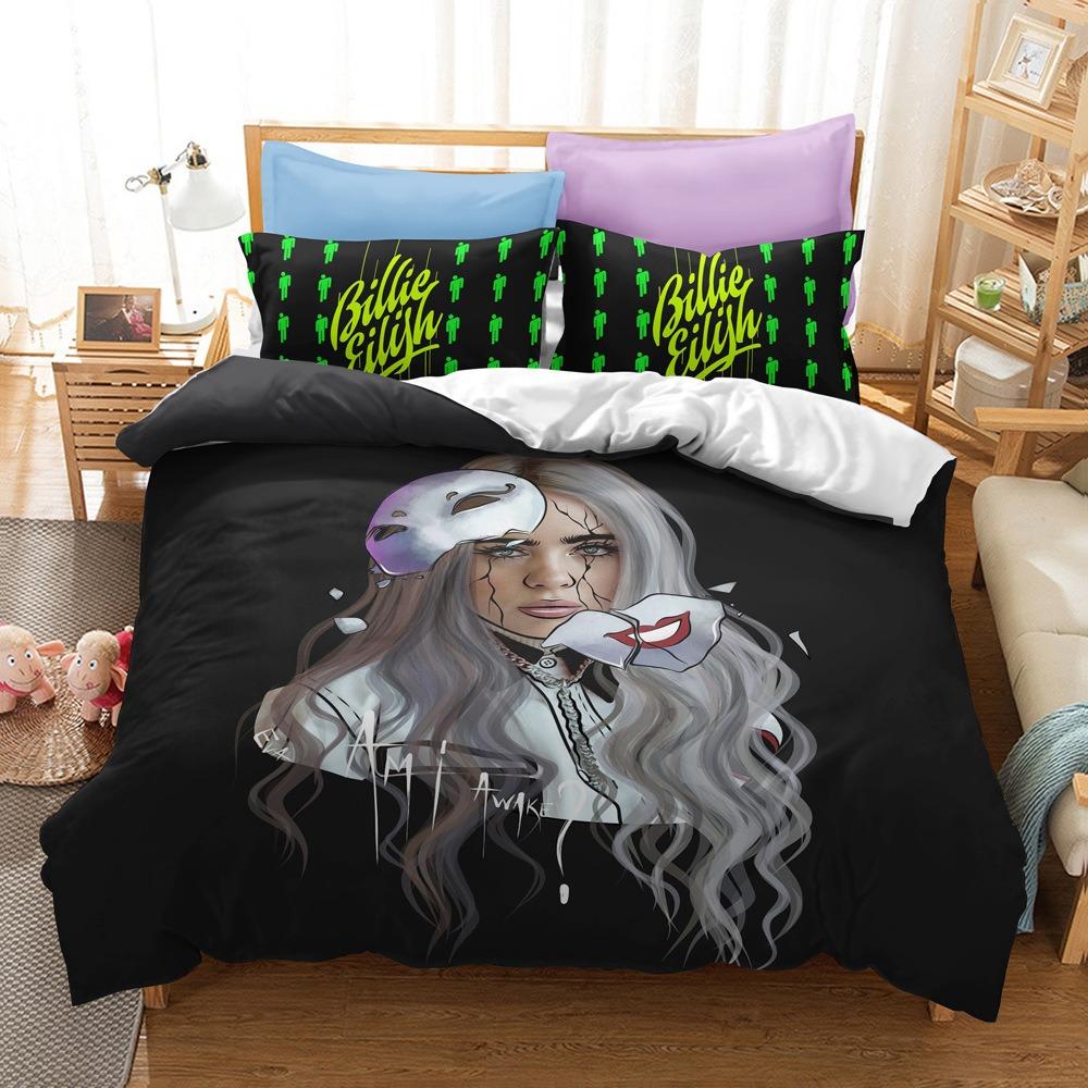 Teens Billie Duvet Cover Set Bedding Set Comforter Cover Machine Washable for Bedroom Decor Children Teens Birthday Gifts