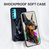 Black Tpu Case For Oneplus 8 Pro 8t 9 9R Nord 2 Ce N10 N100 N200 4G 5G  Doberman