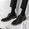 Italian Mens Black Dress Shoes Luxury Crocodile Wedding Patent Leather Lace-Up Mens Oxford Shoes Classic Business Formal Shoes