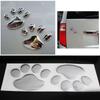 2pcs Dog Paw Car Stickers 3D Stereo Auto Body Styling Automobile Decoration Window Decals