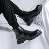 2025 British Martin Boots Men's Trend Versatile ins Boots Tooling Casual Black Medium Leather Boots 68009-R