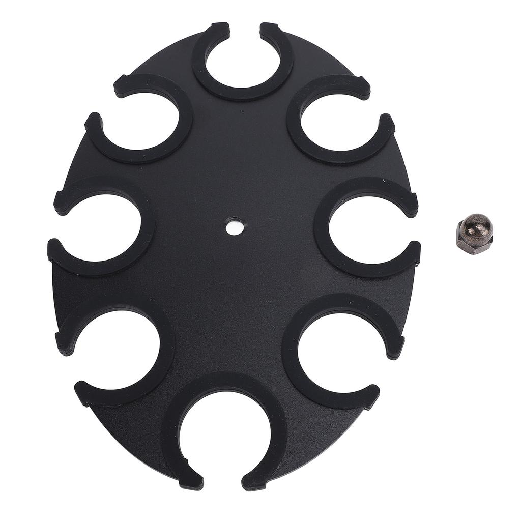 Microphone Holder 8 Holes Aluminum Alloy Soft Silicone Microphone Holder Display Organizer Tray for