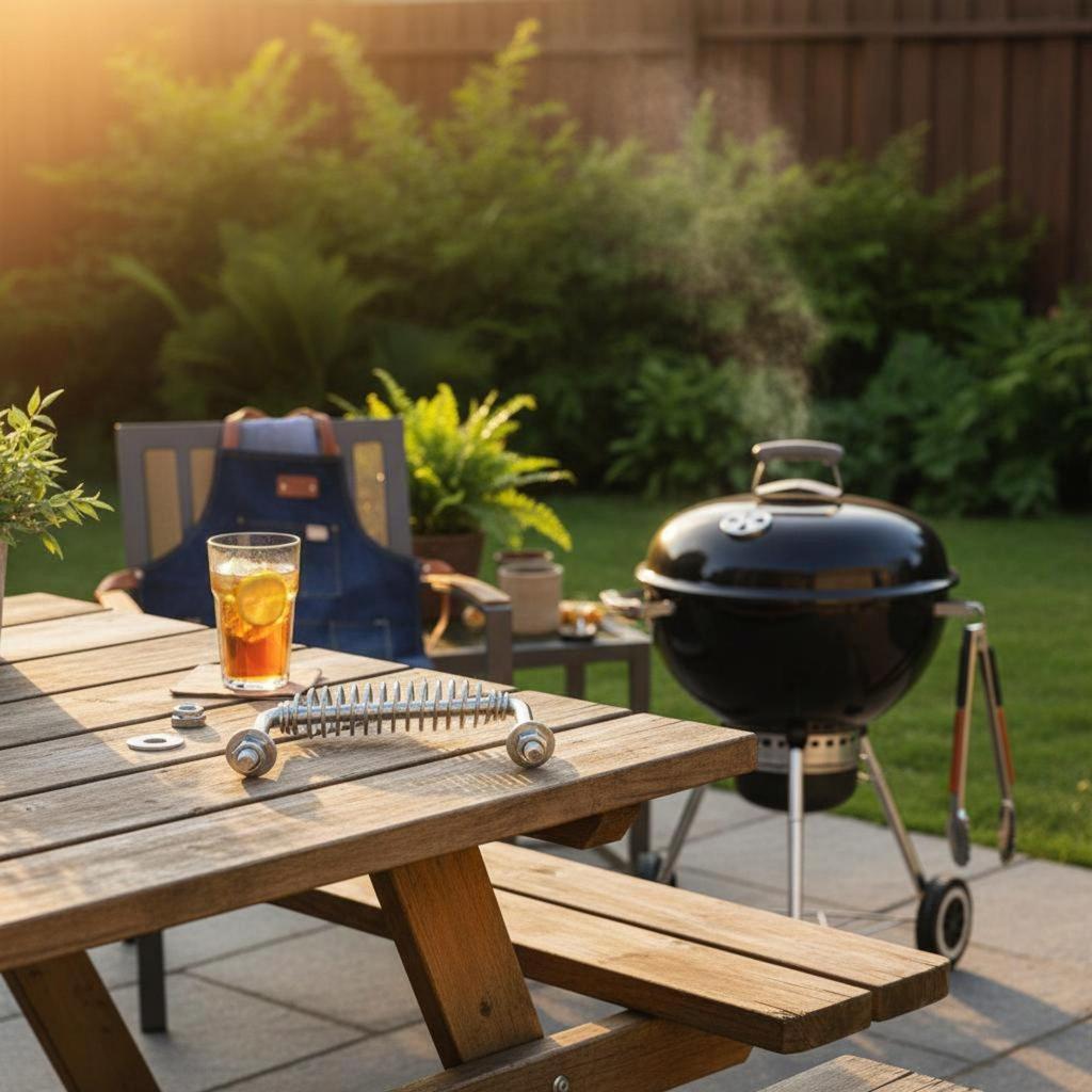 Grill Handle Replacement Long-Lasting BBQ Coil Easy Installation