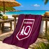 Australia Maroons Rugby Team Emblem Beach Towel, Quick-drying, Easy to Care for, Suitable for Both Fitness and Beach Vacations,Sports Essential